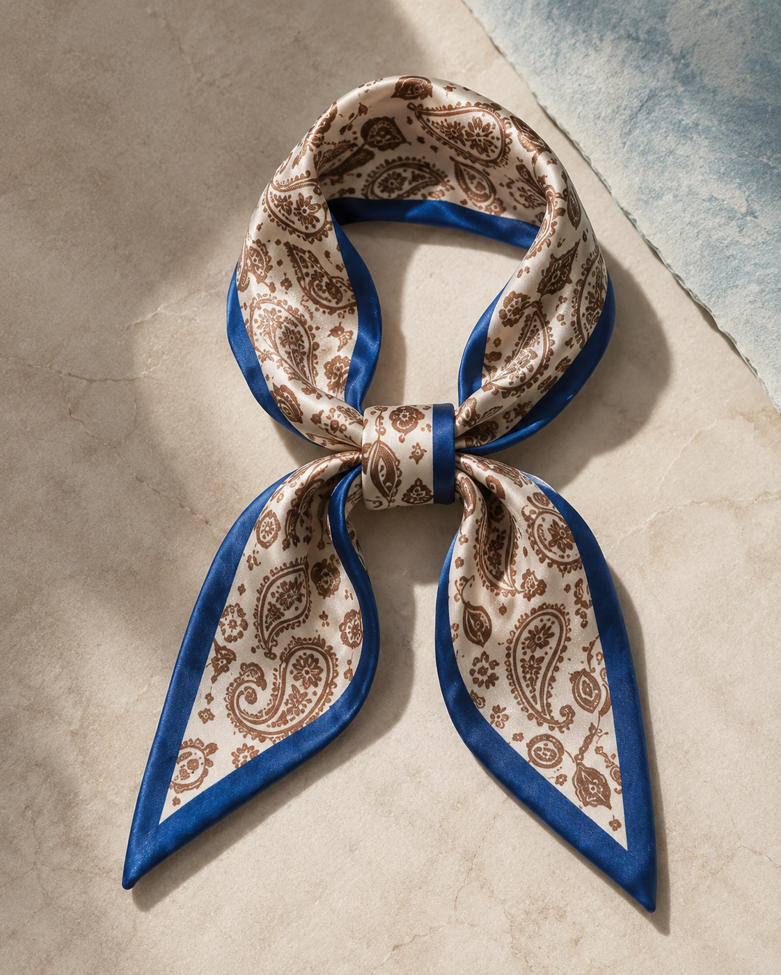 TÁCITA Fita Ornamental, Paisley Azul