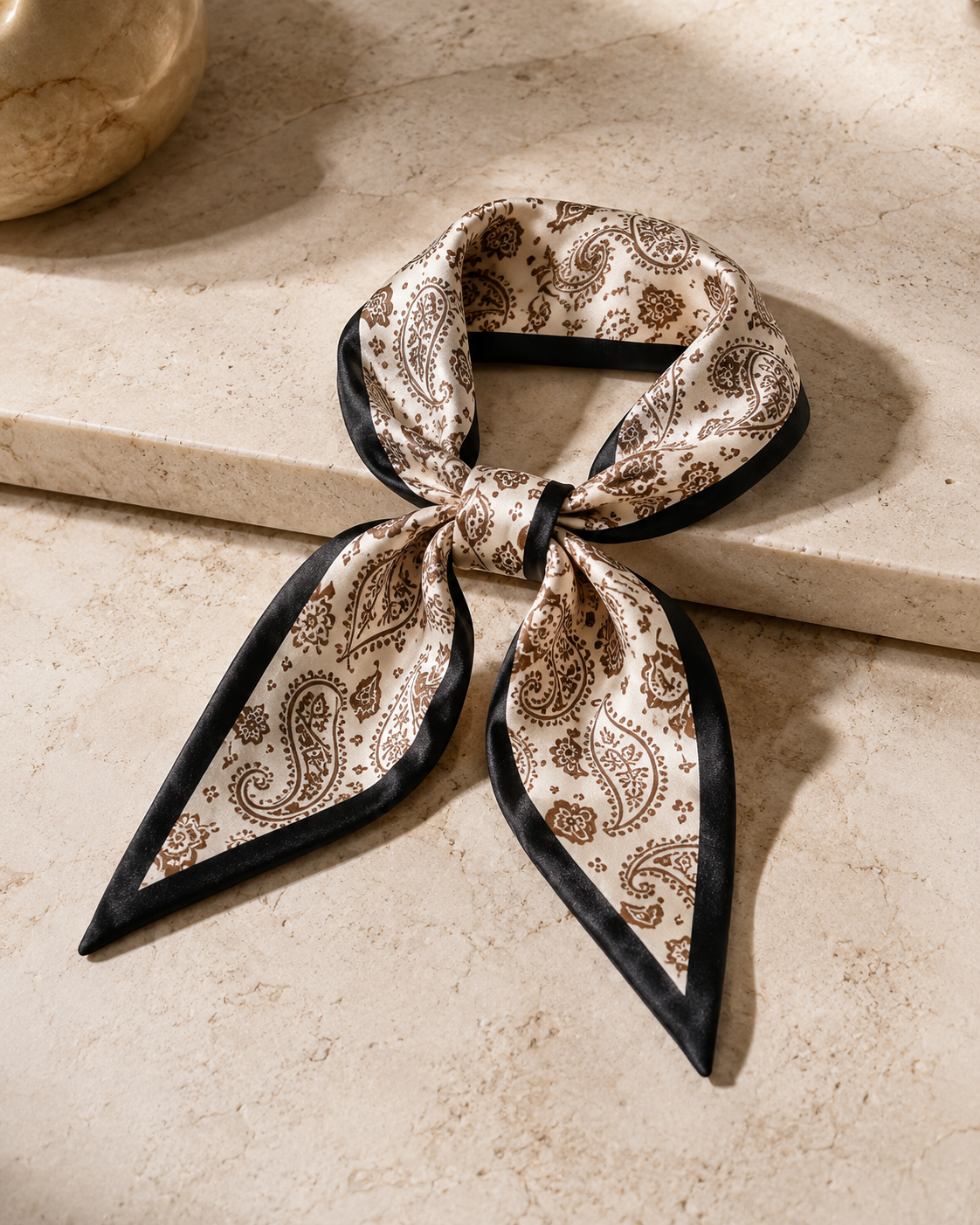 TÁCITA Fita Ornamental, Paisley Preto