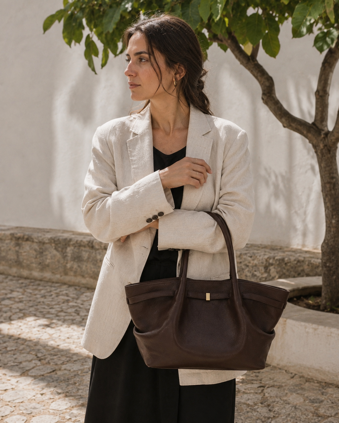 TÁCITA ALTEA — Tote Grande, Castanho — imagem 2