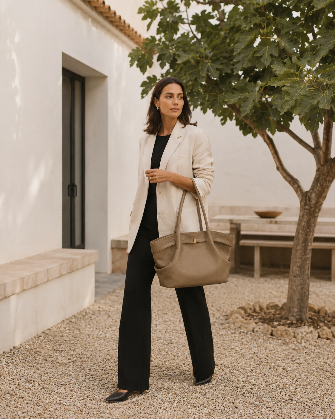 TÁCITA ALTEA — Tote Grande, Creme — imagem 4