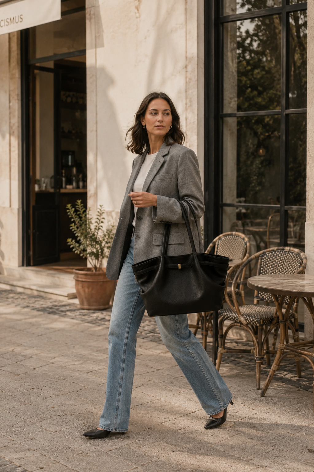 TÁCITA ALTEA — Tote Grande, Preto — imagem 1
