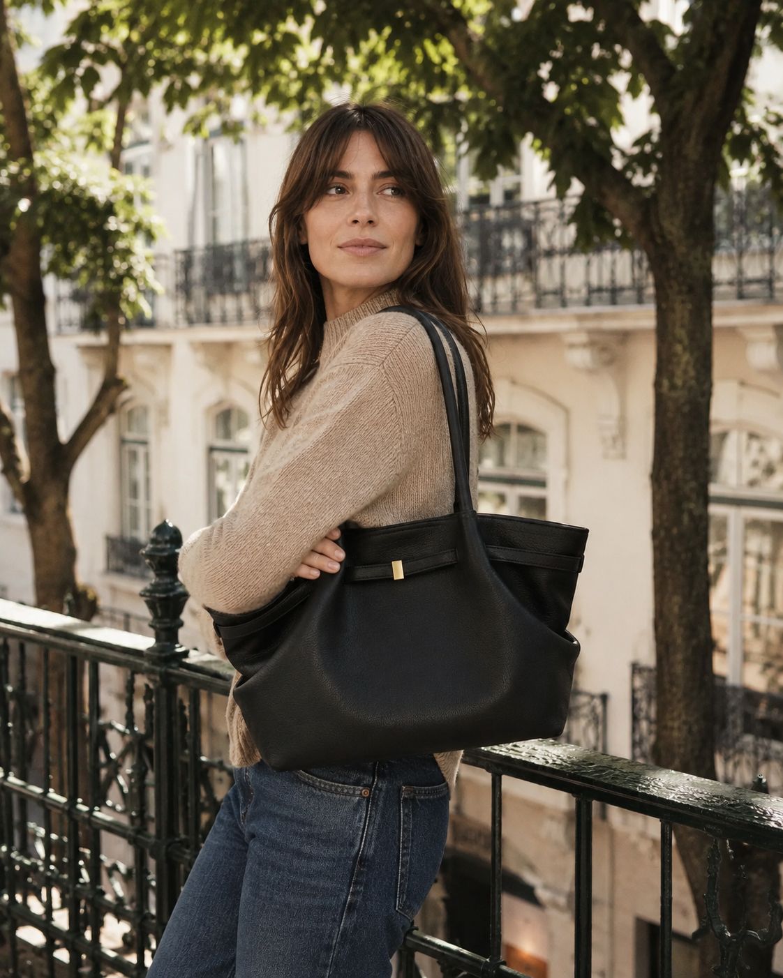 TÁCITA ALTEA — Tote Grande, Preto — imagem 2