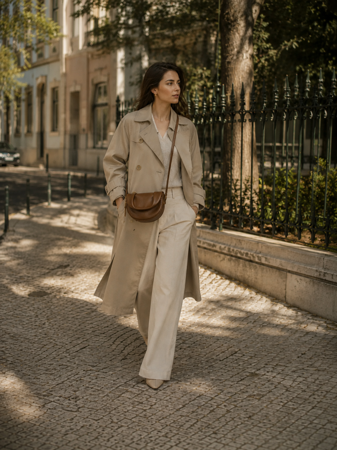 TÁCITA SIENA — Saddle em Couro, Caramelo — imagem 1